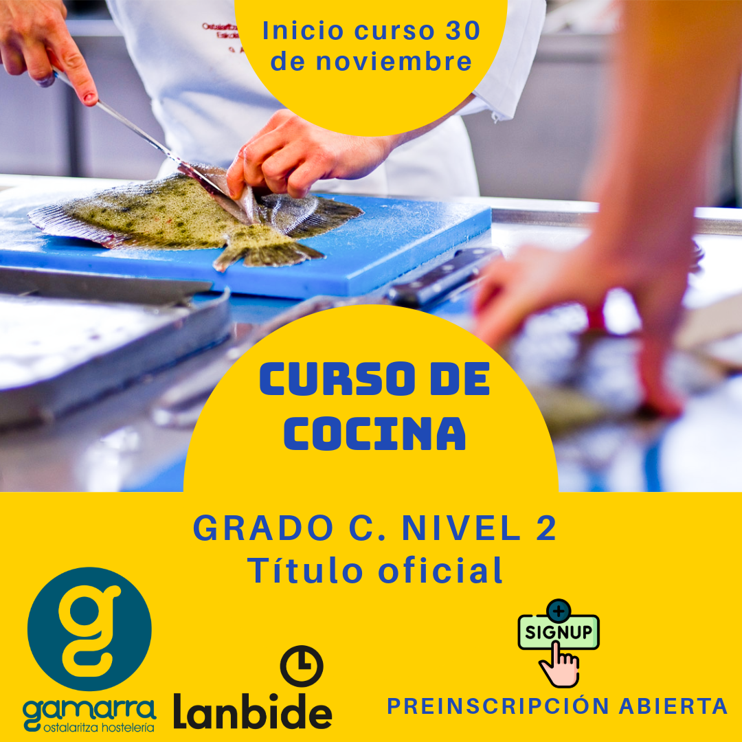 Inscripción abierta curso de Cocina